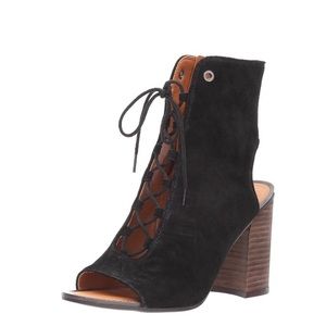 Never been worn Franco Sarto Peep Toe Bootie !